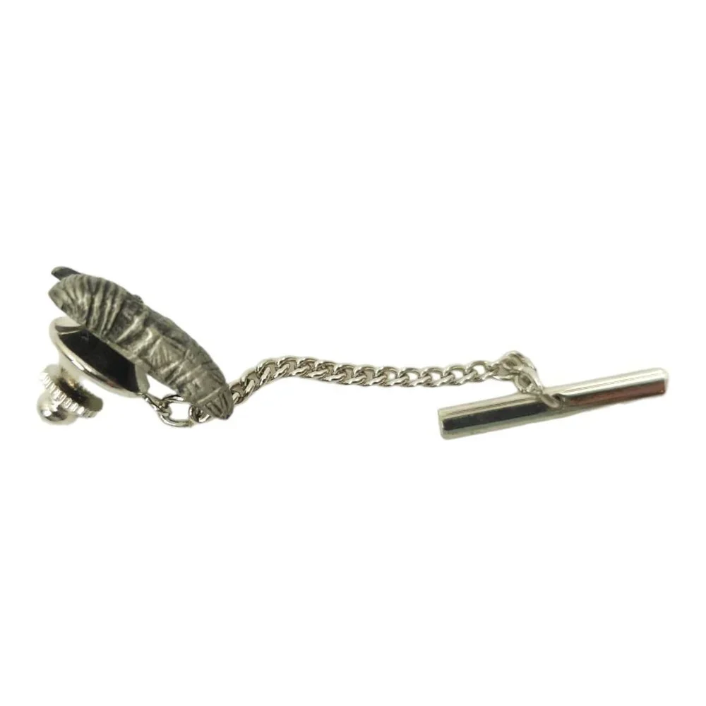Sitting Duck Bird Tie Tack Pin Vintage Mens Jewelry Mallard Metal Pewter Style